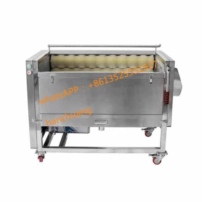 Industrial Brush Roller Potato Skin Peeling Machine And Washing Machine