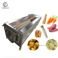 Industrial Brush Roller Cleaning Equipment Sweet Potato Peeling Machine Apple Peeler Date Washing Machine With Good Price