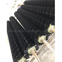 Customized Nylon Roller Brush with Shaft for Potatoes Cleaning